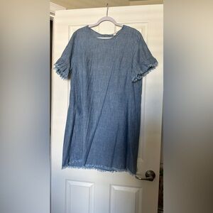 XL Jean print dress